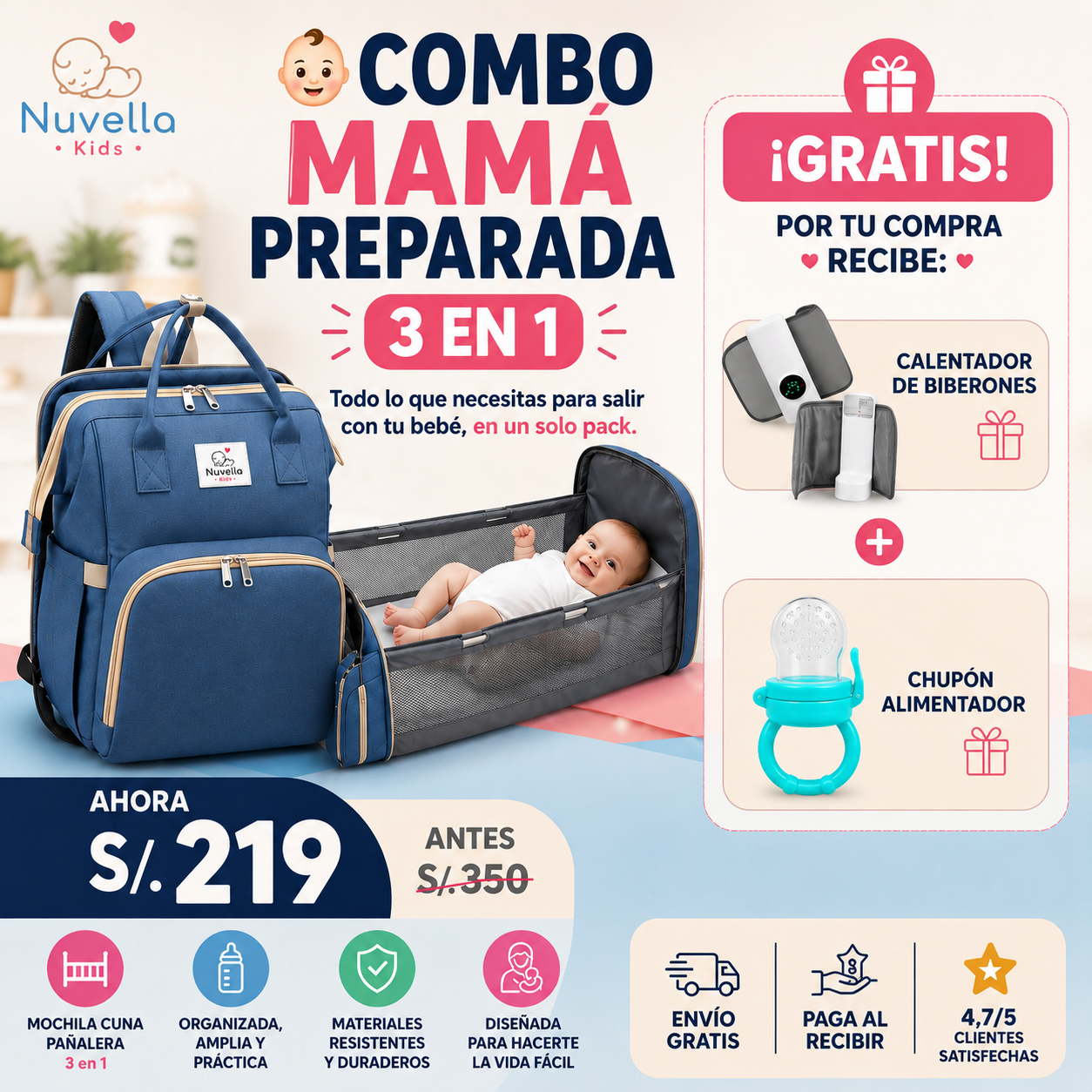 👶 COMBO MAMÁ PREPARADA 3 EN 1
